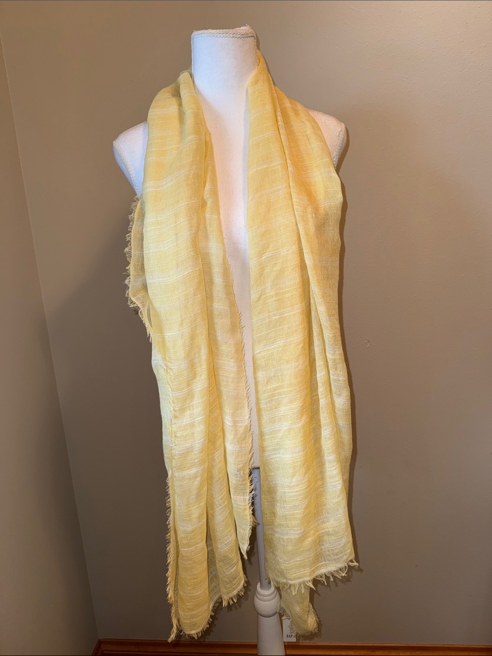NWT GAP Lightweight Yellow Scarf